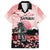 Personalised Japan Samurai Warrior Family Matching Summer Maxi Dress and Hawaiian Shirt Japanese Cherry Blossom Polynesian Pattern - Polynesian Pride