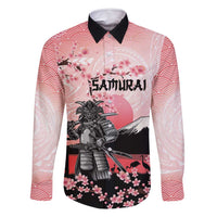 Personalised Japan Samurai Warrior Family Matching Summer Maxi Dress and Hawaiian Shirt Japanese Cherry Blossom Polynesian Pattern - Polynesian Pride