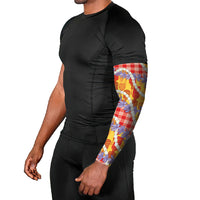 Hawaii Kahili Palaka Motifs Arm Sleeves Hawaiian Honohono Pikake Lei