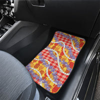 Hawaii Kahili Palaka Motifs Car Mats Hawaiian Honohono Pikake Lei
