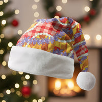 Hawaii Kahili Palaka Motifs Christmas Santa Hat Hawaiian Honohono Pikake Lei