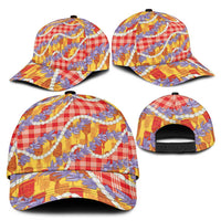 Hawaii Kahili Palaka Motifs Classic Cap Hawaiian Honohono Pikake Lei LT14 - Polynesian Pride