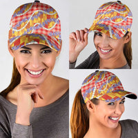 Hawaii Kahili Palaka Motifs Classic Cap Hawaiian Honohono Pikake Lei LT14 - Polynesian Pride
