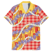 Hawaii Kahili Palaka Motifs Hawaiian Shirt Hawaiian Honohono Pikake Lei
