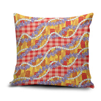 Hawaii Kahili Palaka Motifs Pillow Cover Hawaiian Honohono Pikake Lei