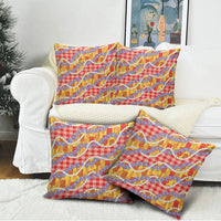 Hawaii Kahili Palaka Motifs Pillow Cover Hawaiian Honohono Pikake Lei