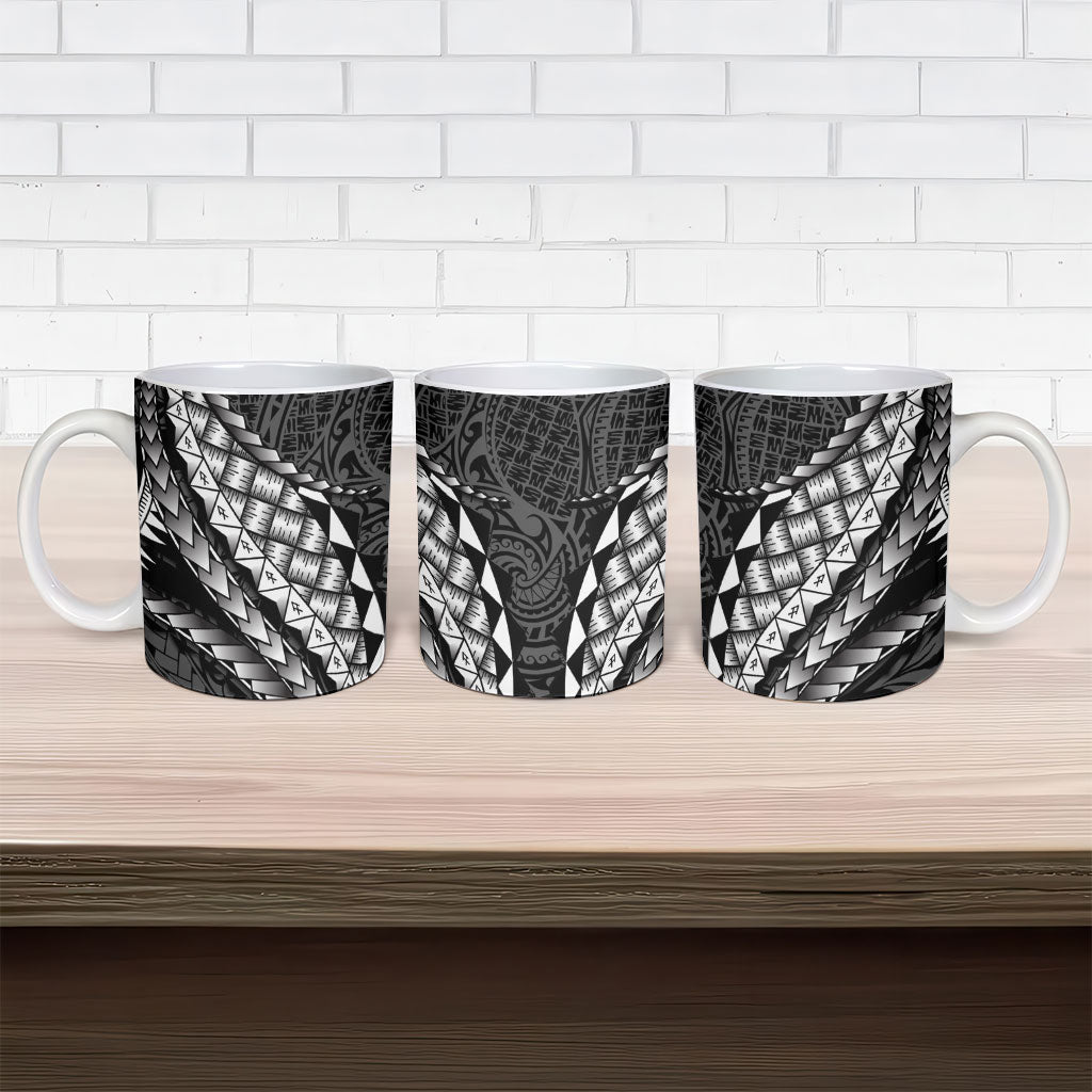 Hawaii Lauhala Tattoo Ceramic Mug Hawaiian Hala Leaf Weaving