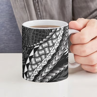 Hawaii Lauhala Tattoo Ceramic Mug Hawaiian Hala Leaf Weaving