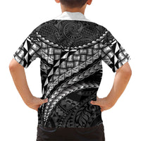 Hawaii Lauhala Tattoo Family Matching Off Shoulder Short Dress and Hawaiian Shirt Hawaiian Hala Leaf Weaving