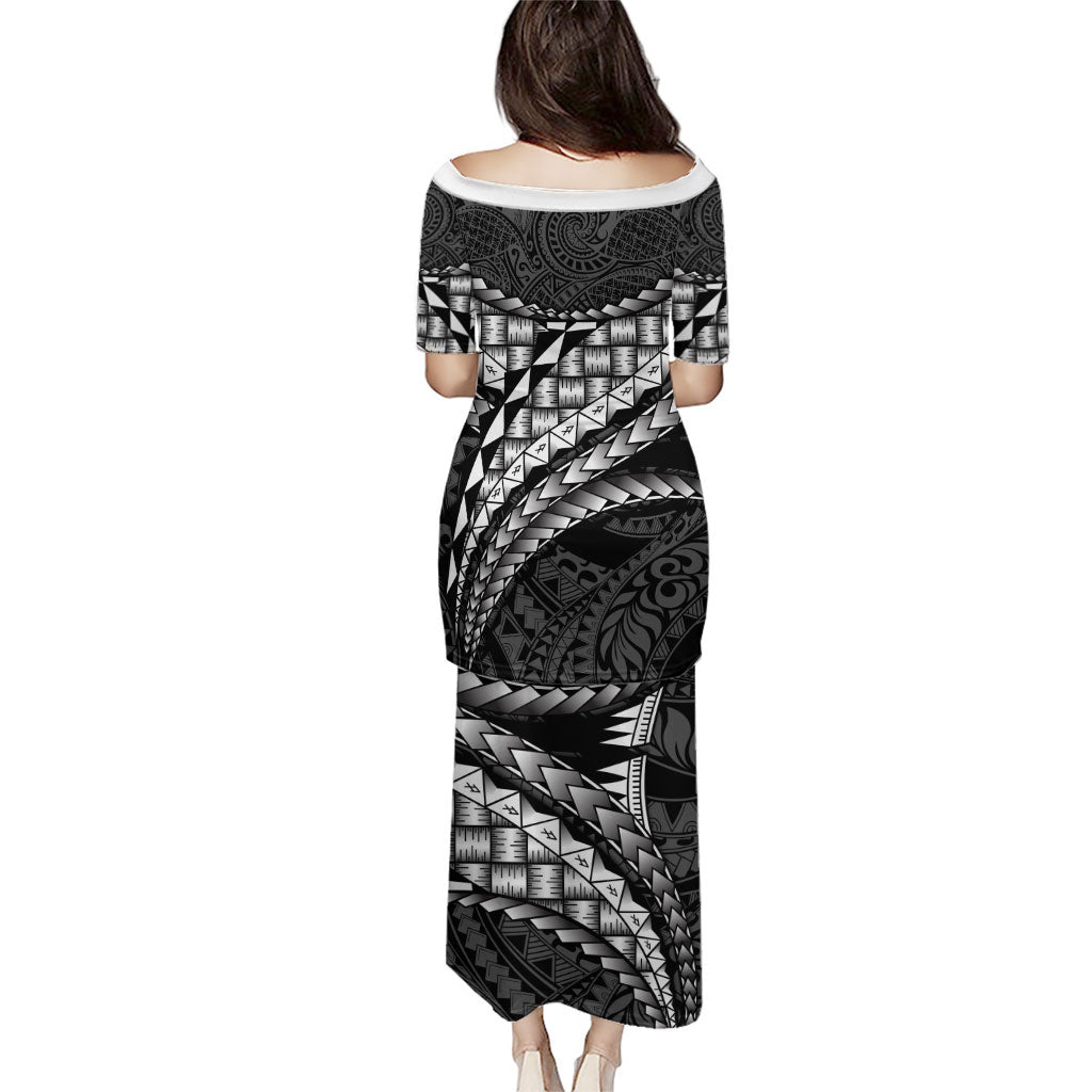 Hawaii Lauhala Tattoo Family Matching Puletasi and Hawaiian Shirt Hawaiian Hala Leaf Weaving