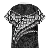 Hawaii Lauhala Tattoo Family Matching Summer Maxi Dress and Hawaiian Shirt Hawaiian Hala Leaf Weaving