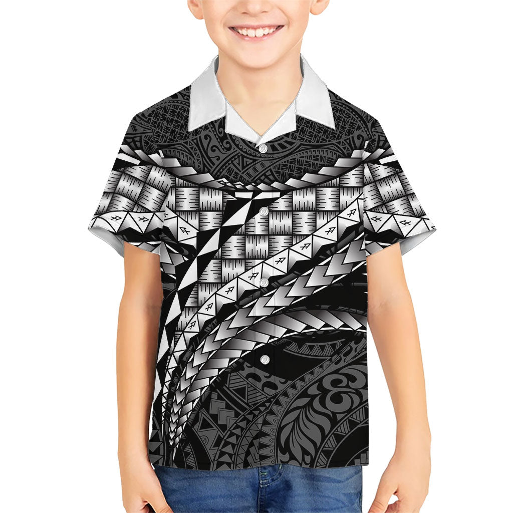 Hawaii Lauhala Tattoo Family Matching Summer Maxi Dress and Hawaiian Shirt Hawaiian Hala Leaf Weaving