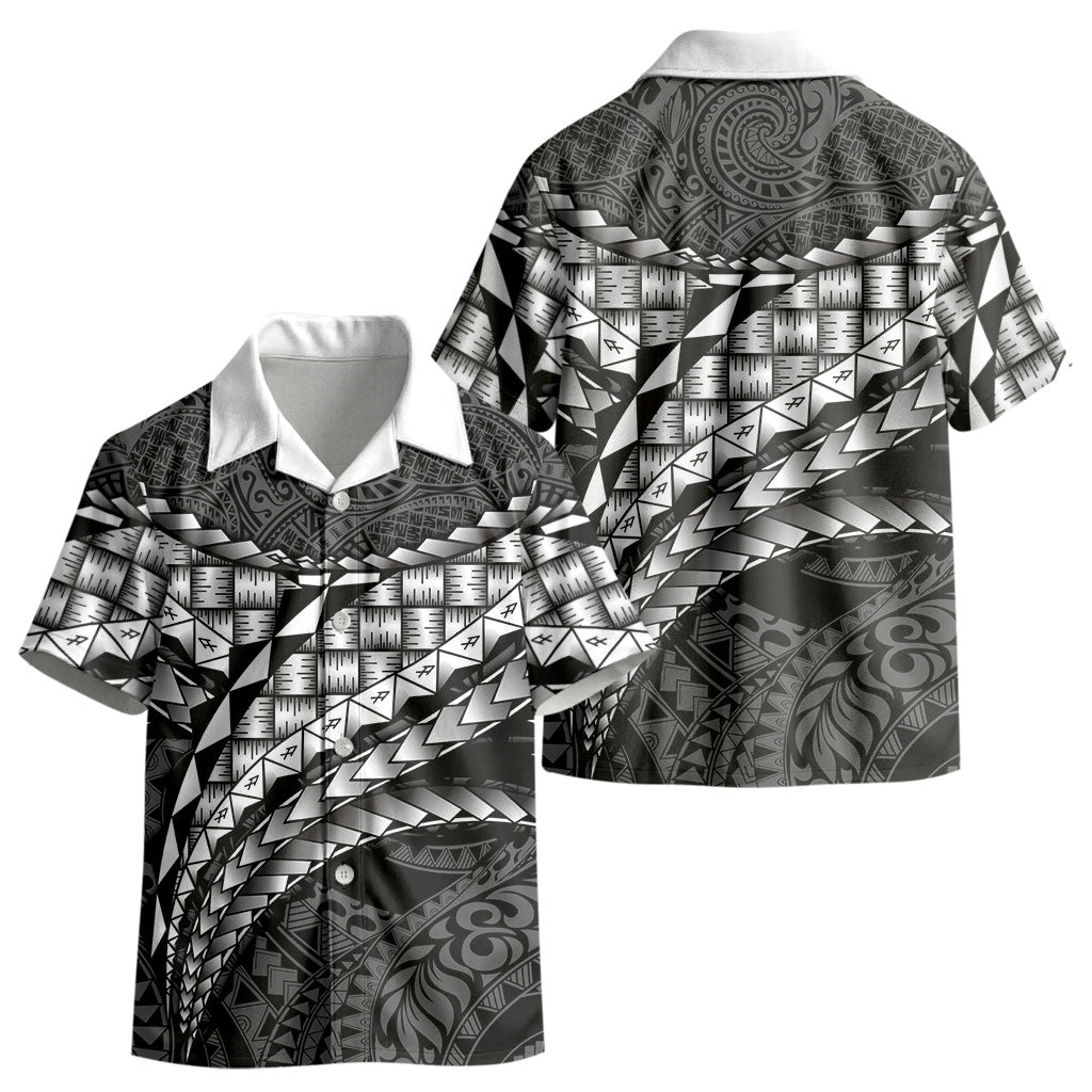 Hawaii Lauhala Tattoo Kid Hawaiian Shirt Hawaiian Hala Leaf Weaving LT14 - Polynesian Pride