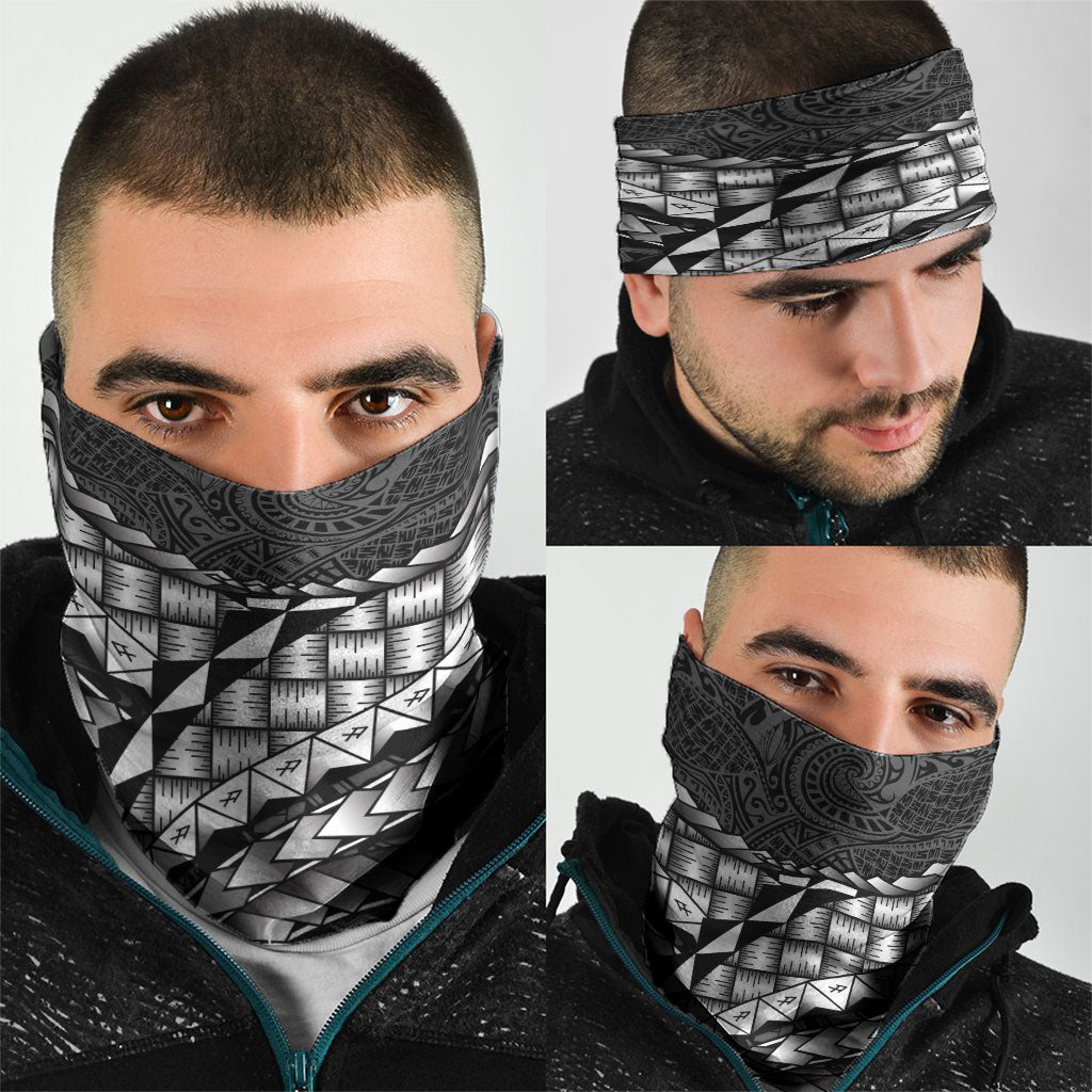 Hawaii Lauhala Tattoo Neck Gaiter Hawaiian Hala Leaf Weaving