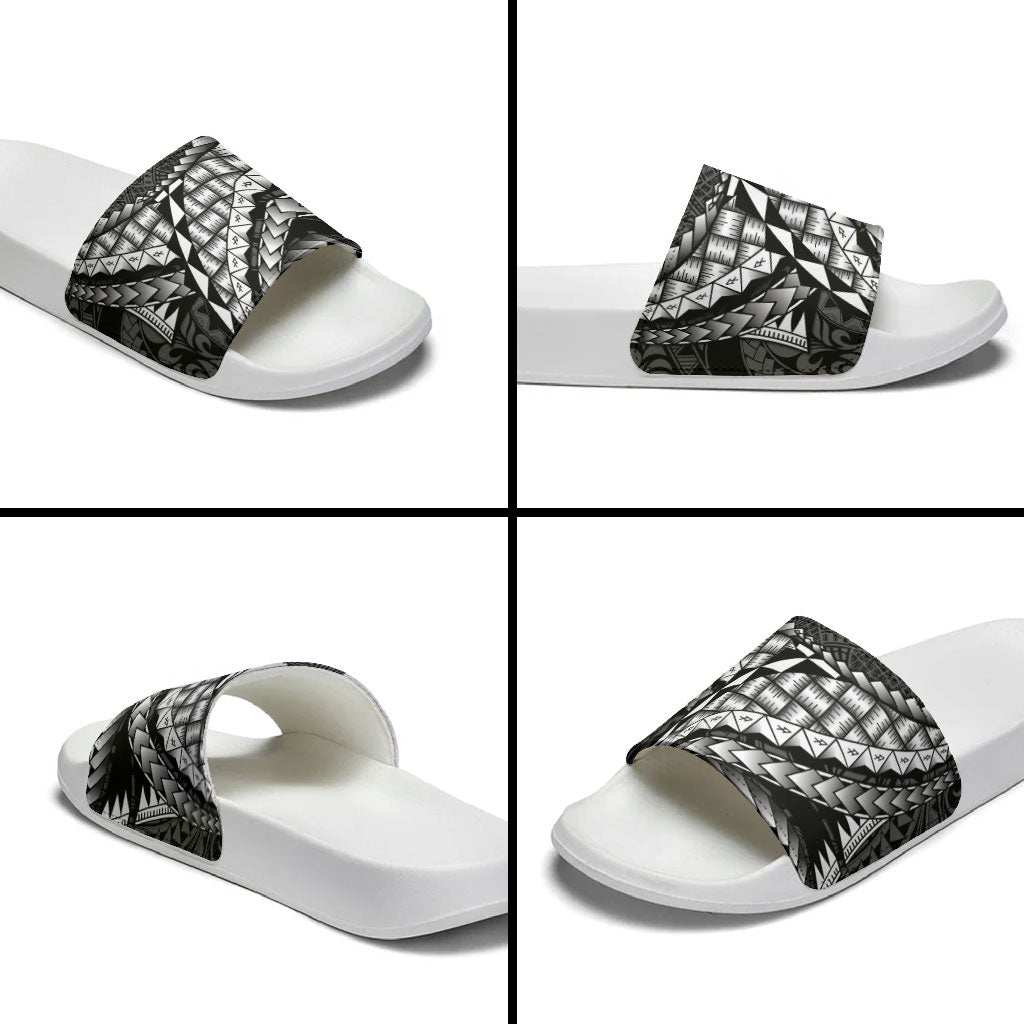 Hawaii Lauhala Tattoo Slide Sandals Hawaiian Hala Leaf Weaving