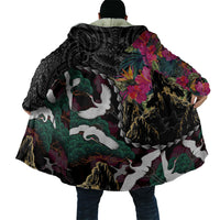 Hawaiian and Japanese Culture Cloak Crane Sakura Hibiscus Tropical Vibes