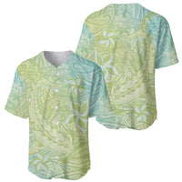 Baby Green Gradient Polynesia Baseball Jersey Hawaiian Tribal Hammerhead Shark Tattoo LT14 - Polynesian Pride