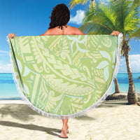 Baby Green Gradient Polynesia Beach Blanket Hawaiian Tribal Hammerhead Shark Tattoo