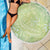 Baby Green Gradient Polynesia Beach Blanket Hawaiian Tribal Hammerhead Shark Tattoo