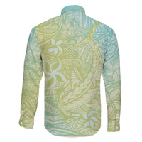 Baby Green Gradient Polynesia Family Matching Puletasi and Hawaiian Shirt Hawaiian Tribal Hammerhead Shark Tattoo