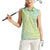 Baby Green Gradient Polynesia Women Sleeveless Polo Shirt Hawaiian Tribal Hammerhead Shark Tattoo