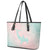 Baby Pink Gradient Polynesia Leather Tote Bag Hawaiian Tribal Hammerhead Shark Tattoo