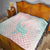 Baby Pink Gradient Polynesia Quilt Hawaiian Tribal Hammerhead Shark Tattoo