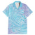 Baby Blue Gradient Polynesia Family Matching Mermaid Dress and Hawaiian Shirt Hawaiian Tribal Hammerhead Shark Tattoo