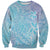 Baby Blue Gradient Polynesia Sweatshirt Hawaiian Tribal Hammerhead Shark Tattoo