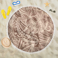 Pink Gradient Polynesia Beach Blanket Hawaiian Tribal Hammerhead Shark Tattoo