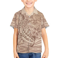 Pink Gradient Polynesia Hawaiian Shirt Hawaiian Tribal Hammerhead Shark Tattoo