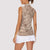 Pink Gradient Polynesia Women Sleeveless Polo Shirt Hawaiian Tribal Hammerhead Shark Tattoo