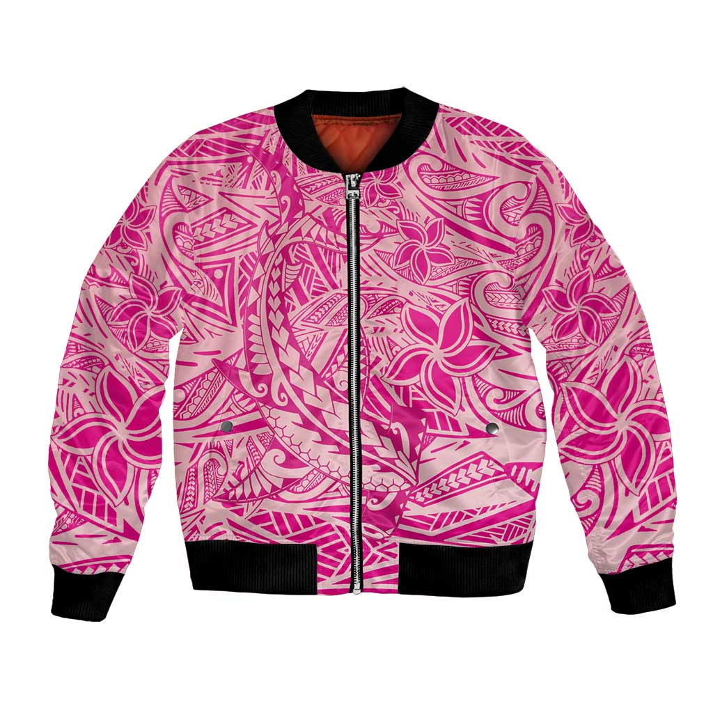 Beige Gradient Polynesia Bomber Jacket Hawaiian Tribal Hammerhead Shark Tattoo LT14 Unisex Beige - Polynesian Pride