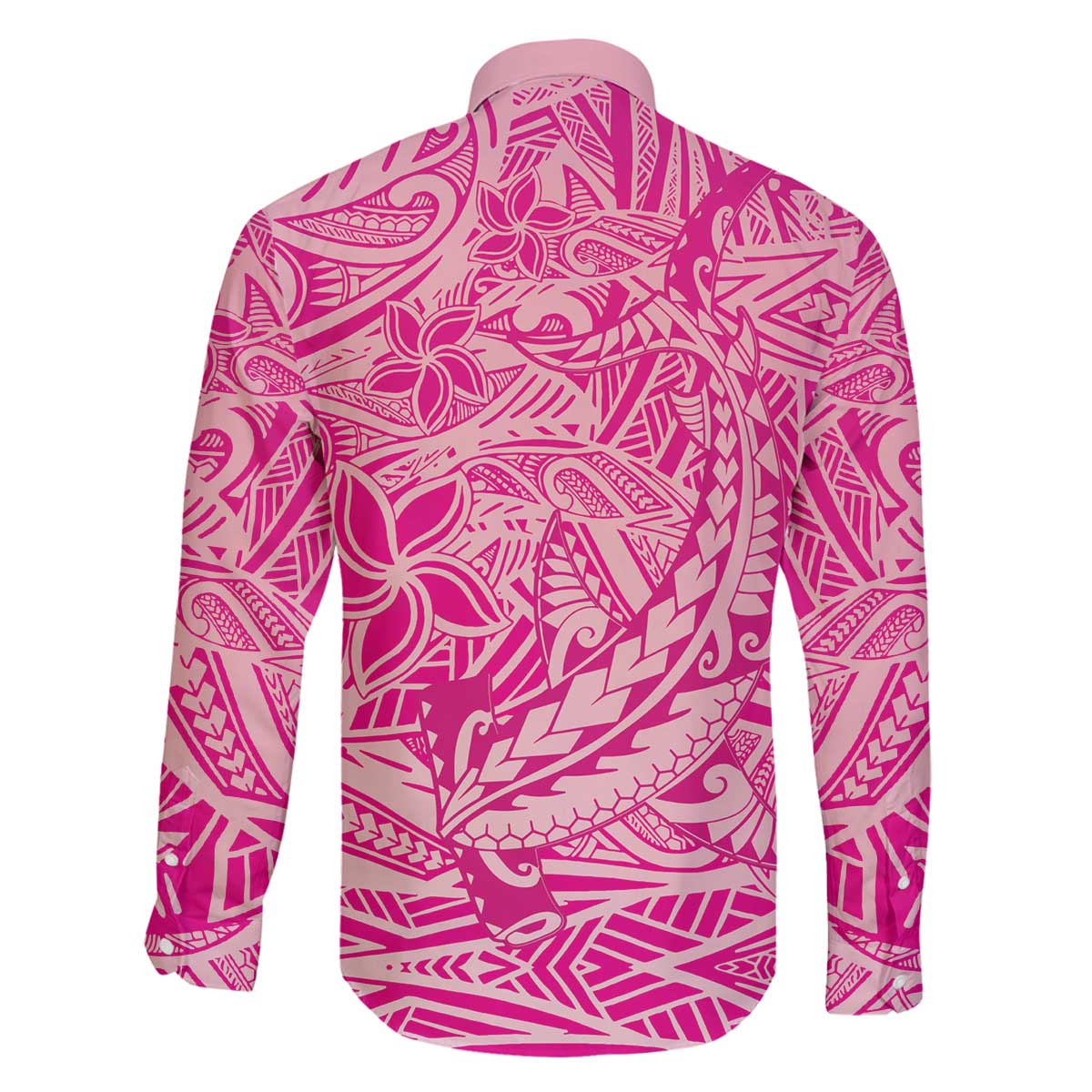 Beige Gradient Polynesia Family Matching Off The Shoulder Long Sleeve Dress and Hawaiian Shirt Hawaiian Tribal Hammerhead Shark Tattoo LT14 - Polynesian Pride