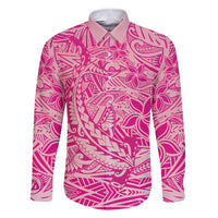 Beige Gradient Polynesia Family Matching Short Sleeve Bodycon Dress and Hawaiian Shirt Hawaiian Tribal Hammerhead Shark Tattoo