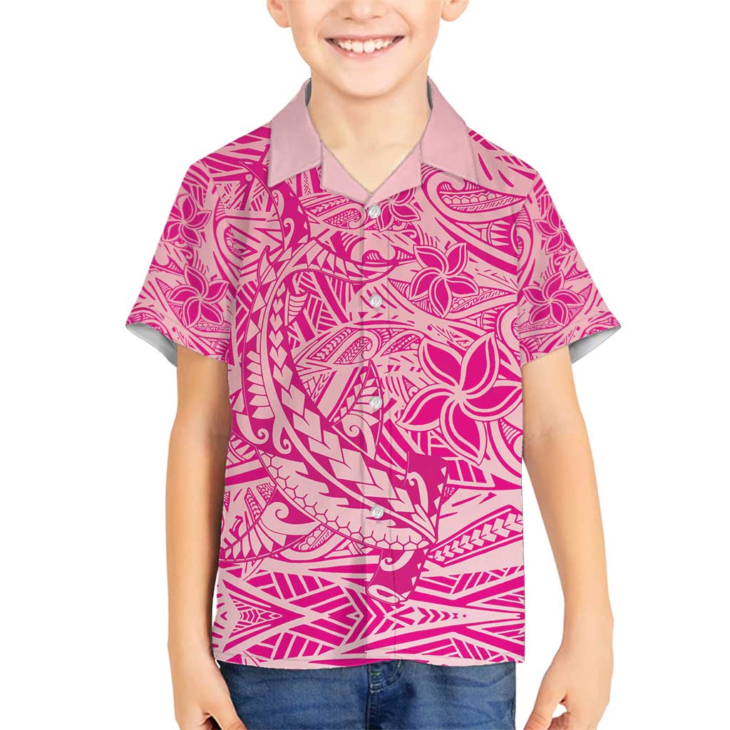 Beige Gradient Polynesia Family Matching Tank Maxi Dress and Hawaiian Shirt Hawaiian Tribal Hammerhead Shark Tattoo LT14 Son's Shirt Beige - Polynesian Pride