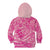 Beige Gradient Polynesia Kid Hoodie Hawaiian Tribal Hammerhead Shark Tattoo