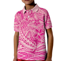 Beige Gradient Polynesia Kid Polo Shirt Hawaiian Tribal Hammerhead Shark Tattoo