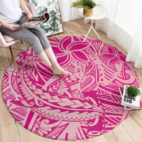 Beige Gradient Polynesia Round Carpet Hawaiian Tribal Hammerhead Shark Tattoo LT14 - Polynesian Pride