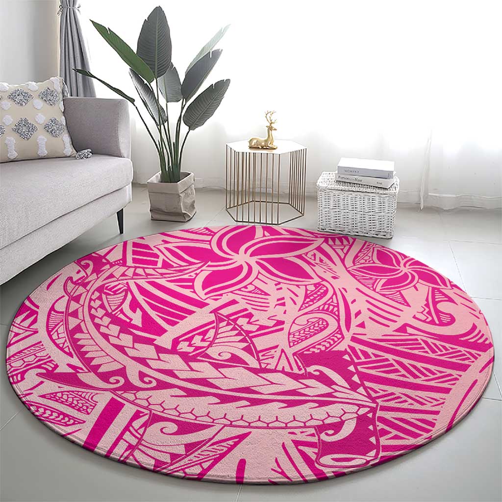 Beige Gradient Polynesia Round Carpet Hawaiian Tribal Hammerhead Shark Tattoo LT14 - Polynesian Pride