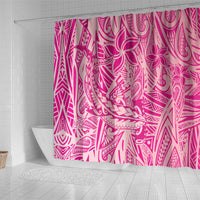 Beige Gradient Polynesia Shower Curtain Hawaiian Tribal Hammerhead Shark Tattoo