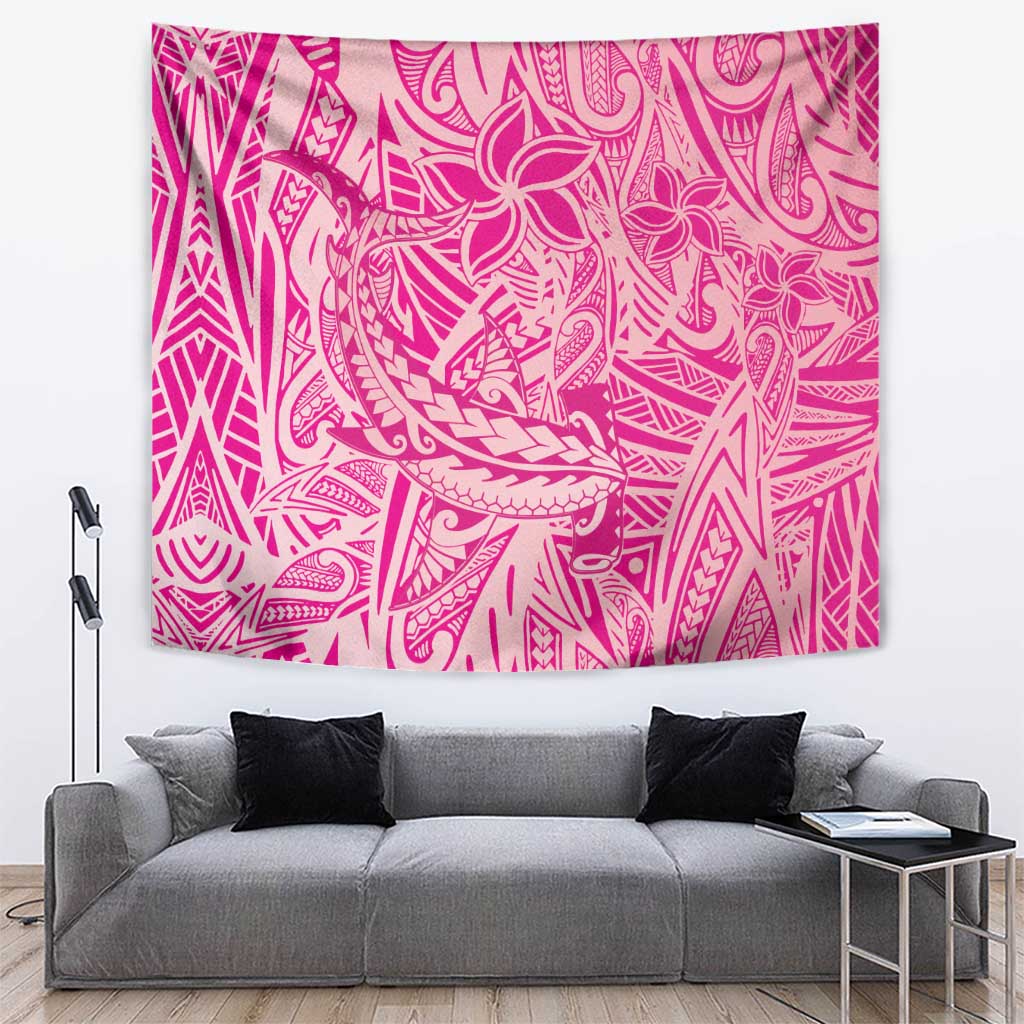 Beige Gradient Polynesia Tapestry Hawaiian Tribal Hammerhead Shark Tattoo LT14 Beige - Polynesian Pride