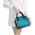 Dark Cyan Gradient Polynesia Shoulder Handbag Hawaiian Tribal Hammerhead Shark Tattoo