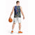 Personalized New Zealand Pukeko Christmas Basketball Jersey Meri Kirihimete Taniko Ponga Koru Blue - Polynesian Pride