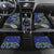 Personalized New Zealand Pukeko Christmas Car Mats Meri Kirihimete Taniko Ponga Koru Blue - Polynesian Pride
