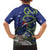 Personalized New Zealand Pukeko Christmas Family Matching Long Sleeve Bodycon Dress and Hawaiian Shirt Meri Kirihimete Taniko Ponga Koru Blue - Polynesian Pride