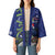 Personalized New Zealand Pukeko Christmas Kimono Meri Kirihimete Taniko Ponga Koru Blue - Polynesian Pride