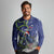 Personalized New Zealand Pukeko Christmas Long Sleeve Polo Shirt Meri Kirihimete Taniko Ponga Koru Blue - Polynesian Pride