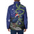 Personalized New Zealand Pukeko Christmas Padded Jacket Meri Kirihimete Taniko Ponga Koru Blue - Polynesian Pride