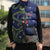 Personalized New Zealand Pukeko Christmas Sleeveless Puffer Jacket Meri Kirihimete Taniko Ponga Koru Blue - Polynesian Pride